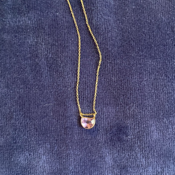 Make Offers - 14k solid gold amethyst necklace 💜 - Picture 4 of 7